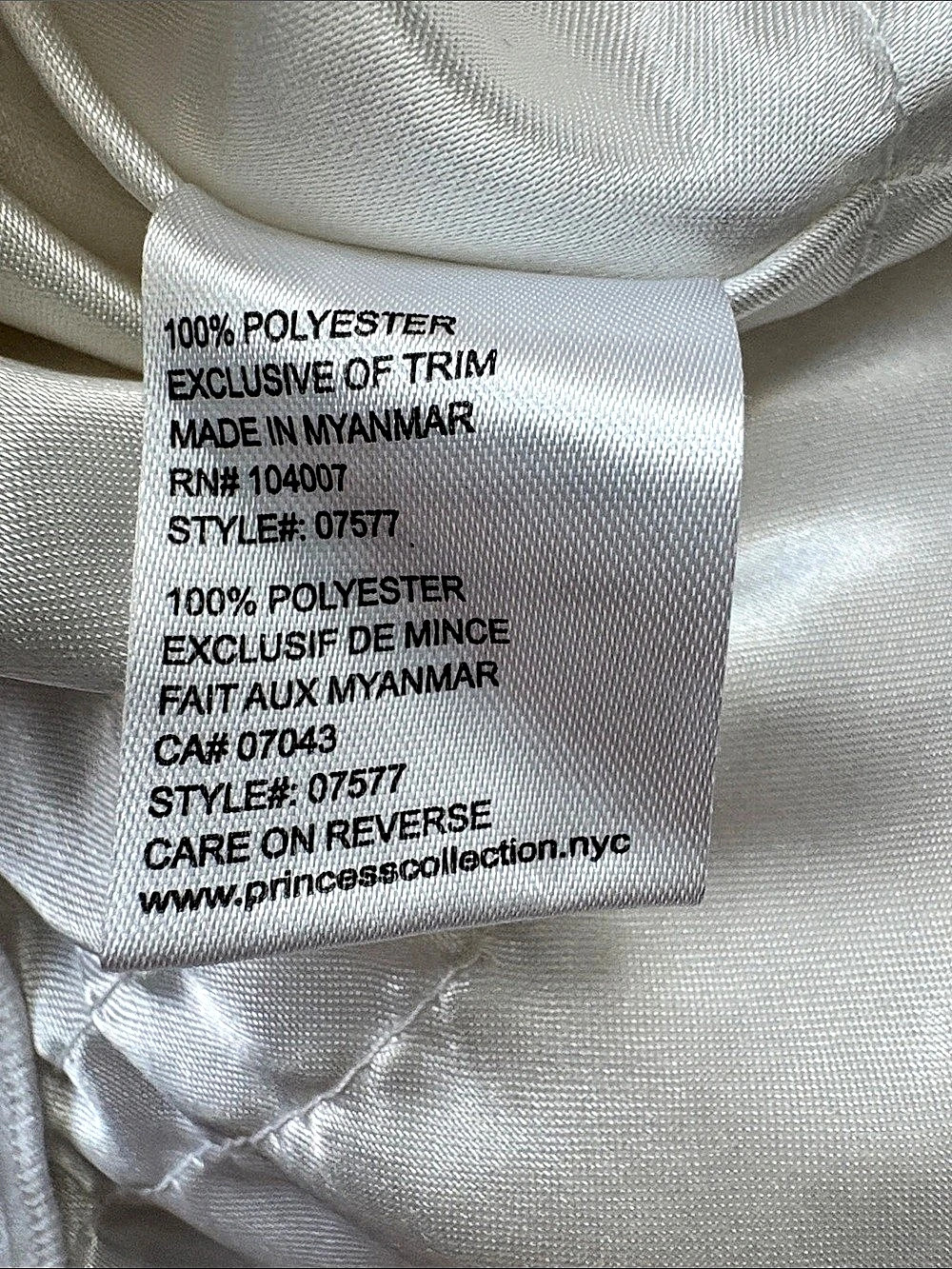 Princess Collection Floral Formal Dress Pink & White Baby 9M - Picture 7 of 8